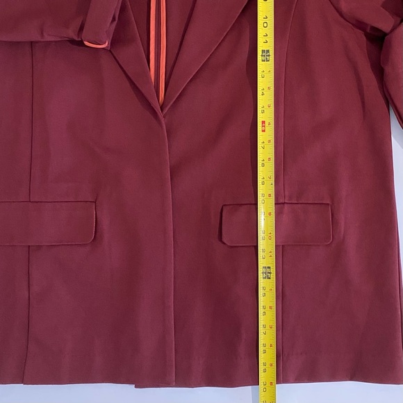 Liverpool Stitch Fix New Stretch Blazer Plus Size 3X Burgandy - Picture 11 of 16